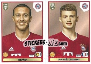Sticker Thiago / Michaël Cuisance - FIFA 365 2021 n. 163 - Panini