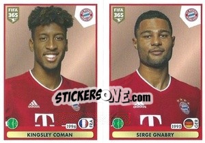 Sticker Kingsley Coman / Serge Gnabry - FIFA 365 2021 n. 165 - Panini