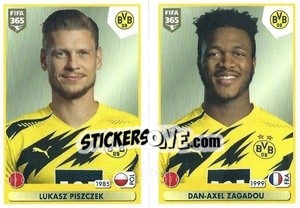 Figurina Lukasz Piszczek - Dan-Axel Zagadou - FIFA 365 2021 - Panini