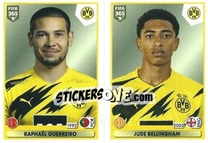 Sticker Raphaël Guerreiro / Jude Bellingham - FIFA 365 2021 n. 173 - Panini