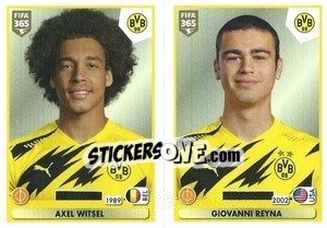 Sticker Axel Witsel / Giovanni Reyna - FIFA 365 2021 n. 179 - Panini