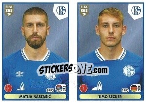 Sticker Matija Nastasic / Timo Becker - FIFA 365 2021 n. 186 - Panini