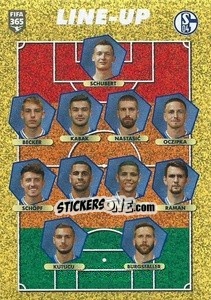 Sticker FC Schalke 04 - line-up - FIFA 365 2021 n. 191 - Panini