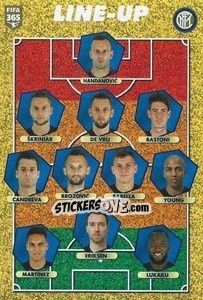 Sticker FC Internazionale Milano - line-up - FIFA 365 2021 - Panini