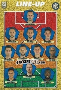 Sticker FC Internazionale Milano - line-up - FIFA 365 2021 n. 224 - Panini