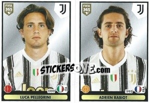 Sticker Luca Pellegrini / Adrien Rabiot - FIFA 365 2021 n. 236 - Panini