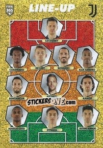Sticker Juventus - line-up - FIFA 365 2021 - Panini