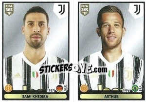 Sticker Sami Khedira / Arthur - FIFA 365 2021 n. 240 - Panini