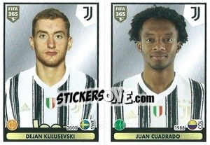 Sticker Dejan Kulusevski / Juan Cuadrado - FIFA 365 2021 - Panini