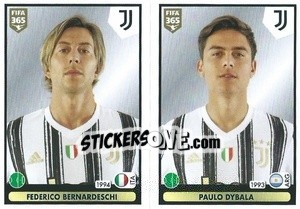 Sticker Federico Bernardeschi / Paulo Dybala - FIFA 365 2021 n. 243 - Panini