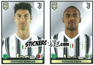 Sticker Cristiano Ronaldo / Douglas Costa - FIFA 365 2021 n. 244 - Panini
