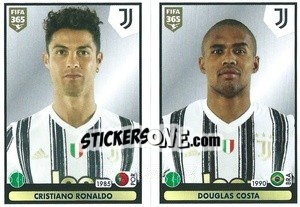 Cromo Cristiano Ronaldo / Douglas Costa - FIFA 365 2021 - Panini