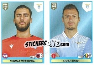 Figurina Thomas Strakosha / Stefan Radu - FIFA 365 2021 - Panini