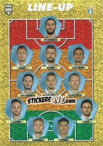 Sticker SS Lazio - line-up - FIFA 365 2021 n. 254 - Panini