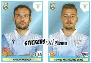 Sticker Marco Parolo / Sergej Milinkovic-Savic - FIFA 365 2021 - Panini