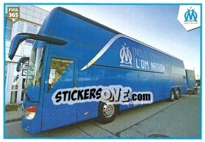 Cromo Olympique De Marseille Bus / Fans - FIFA 365 2021 - Panini