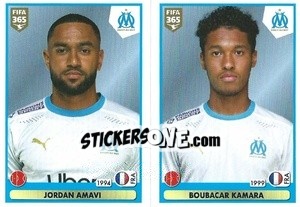 Sticker Jordan Amavi / Boubacar Kamara - FIFA 365 2021 n. 283 - Panini