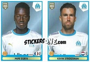 Sticker Pape Gueye / Kevin Strootman - FIFA 365 2021 n. 284 - Panini