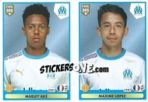 Sticker Marley Aké / Maxime Lopez - FIFA 365 2021 n. 289 - Panini