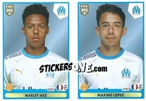 Cromo Marley Aké / Maxime Lopez - FIFA 365 2021 - Panini