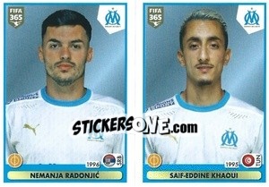 Sticker Nemanja Radonjic / Saif-Eddine Khaoui - FIFA 365 2021 - Panini