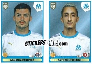 Sticker Nemanja Radonjic / Saif-Eddine Khaoui - FIFA 365 2021 n. 290 - Panini