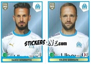 Sticker Darío Benedetto / Valère Germain - FIFA 365 2021 n. 292 - Panini