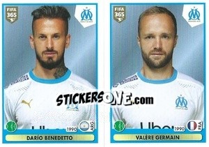 Cromo Darío Benedetto / Valère Germain - FIFA 365 2021 - Panini