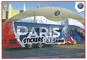 Sticker Paris Saint-Germain bus / fans - FIFA 365 2021 n. 294 - Panini
