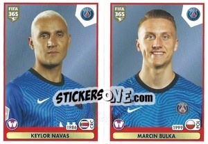 Cromo Keylor Navas / Marcin Bulka - FIFA 365 2021 - Panini