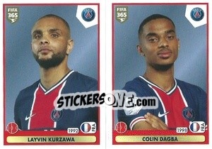 Sticker Layvin Kurzawa / Colin Dagba - FIFA 365 2021 n. 298 - Panini