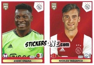 Sticker André Onana / Nicolás Tagliafico - FIFA 365 2021 - Panini