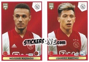 Sticker Noussair Mazraoui / Lisandro Martínez - FIFA 365 2021 n. 311 - Panini