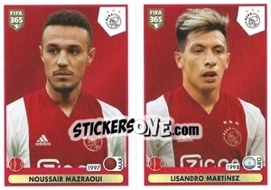 Figurina Noussair Mazraoui / Lisandro Martínez - FIFA 365 2021 - Panini