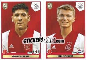 Sticker Edson Álvarez / Perr Schuurs - FIFA 365 2021 - Panini