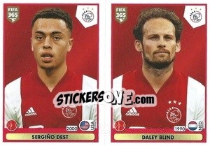 Sticker Sergiño Dest / Daley Blind - FIFA 365 2021 n. 313 - Panini