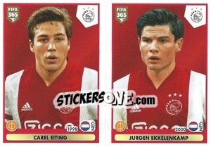 Sticker Carel Eiting / Jurgen Ekkelenkamp - FIFA 365 2021 n. 318 - Panini