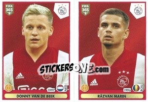 Sticker Donny van de Beek - Răzvan Marin - FIFA 365 2021 n. 319 - Panini