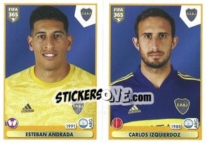 Sticker Esteban Andrada / Carlos Izquierdoz - FIFA 365 2021 - Panini