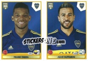 Sticker Frank Fabra / Julio Buffarini - FIFA 365 2021 - Panini