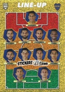 Sticker Boca Juniors - line-up - FIFA 365 2021 - Panini
