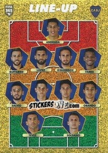 Sticker Boca Juniors - line-up - FIFA 365 2021 n. 350 - Panini