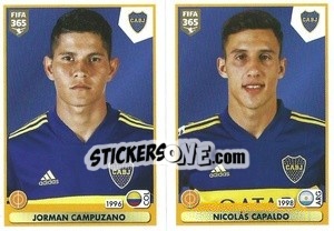 Sticker Jorman Campuzano / Nicolás Capaldo - FIFA 365 2021 n. 351 - Panini