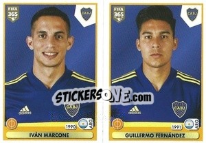 Sticker Iván Marcone / Guillermo Fernández - FIFA 365 2021 - Panini