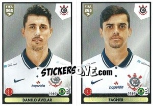 Sticker Danilo Avelar / Fagner - FIFA 365 2021 n. 360 - Panini