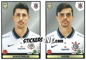 Sticker Danilo Avelar / Fagner - FIFA 365 2021 - Panini