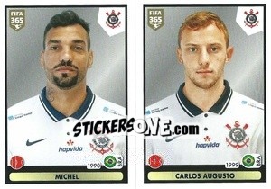 Sticker Michel / Carlos Augusto - FIFA 365 2021 - Panini