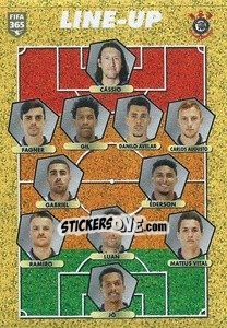 Sticker SC Corinthians - line-up - FIFA 365 2021 - Panini
