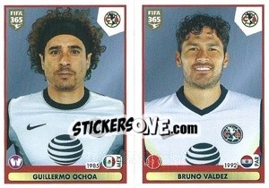 Sticker Guillermo Ochoa / Bruno Valdez - FIFA 365 2021 n. 373 - Panini