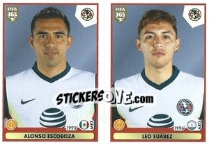 Sticker Alonso Escoboza / Leo Suárez - FIFA 365 2021 - Panini